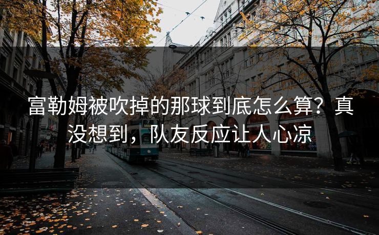 富勒姆被吹掉的那球到底怎么算？真没想到，队友反应让人心凉